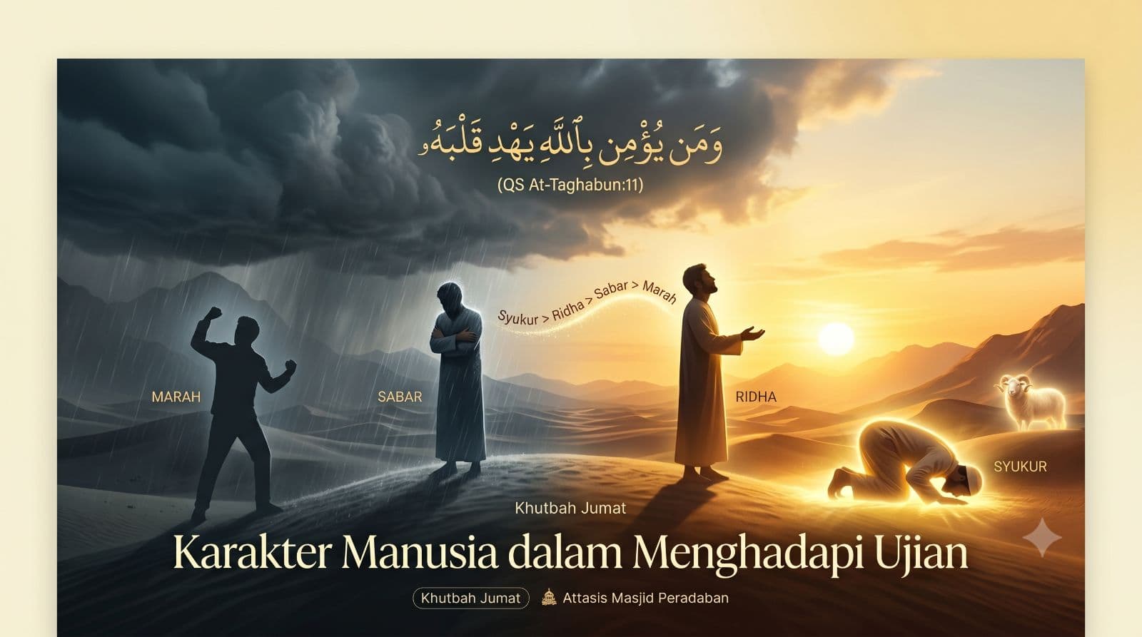 KARAKTER MANUSIA DALAM MENGHADAPI UJIAN