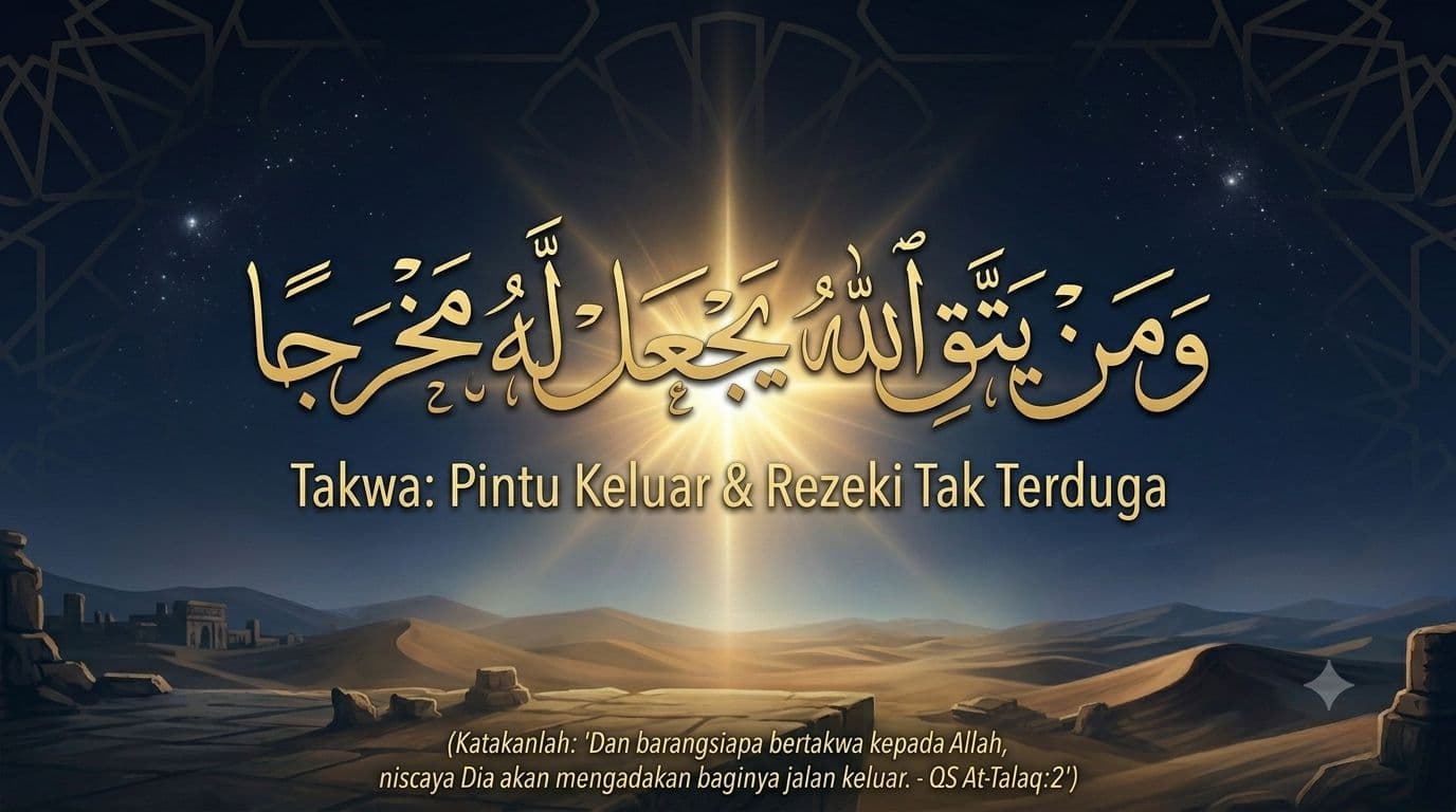 Tafsir QS. At-Talaq: 2-3 — Takwa, Pembuka Jalan Keluar & Rezeki Tak Terduga